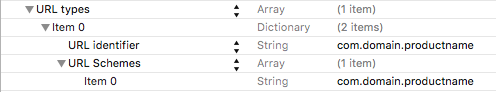 LSApplicationQueriesSchemes config